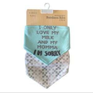 NWT Modern Baby Bib set